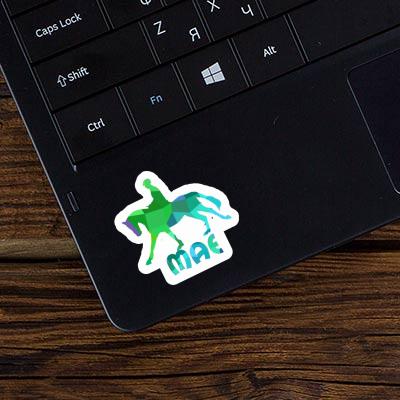 Horse Rider Sticker Mae Laptop Image