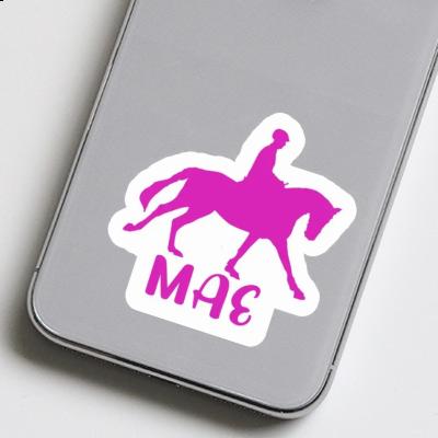 Sticker Horse Rider Mae Laptop Image