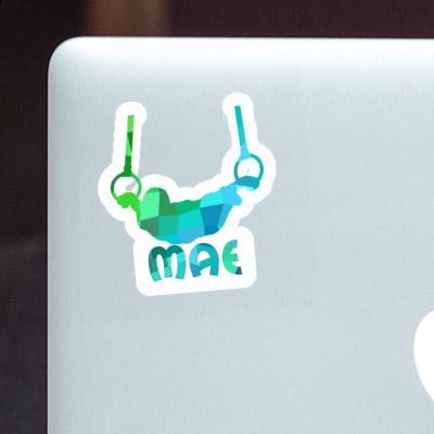 Sticker Mae Ring gymnast Notebook Image