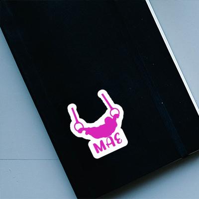 Sticker Ring gymnast Mae Notebook Image