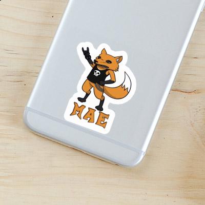 Sticker Mae Rocker Fox Notebook Image