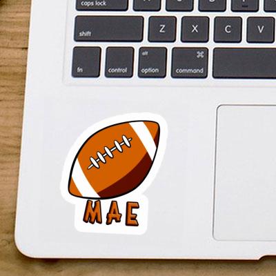 Mae Sticker Rugby Ball Notebook Image