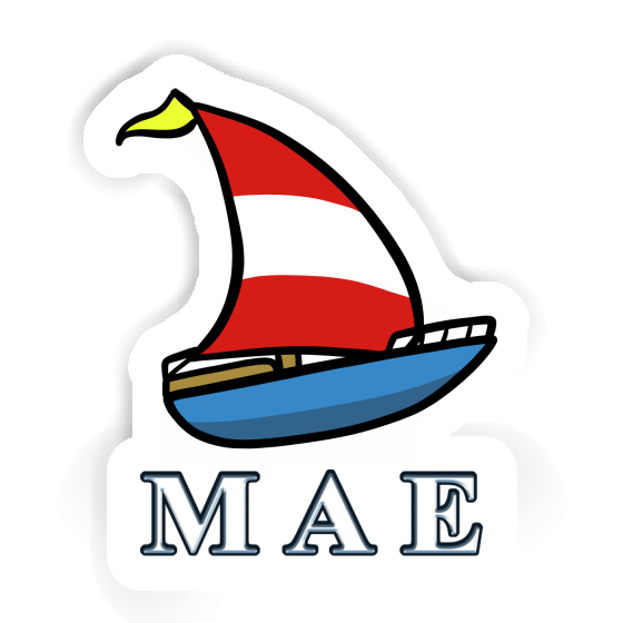 Mae Sticker Sailboat Laptop Image