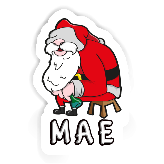 Mae Sticker Santa Notebook Image