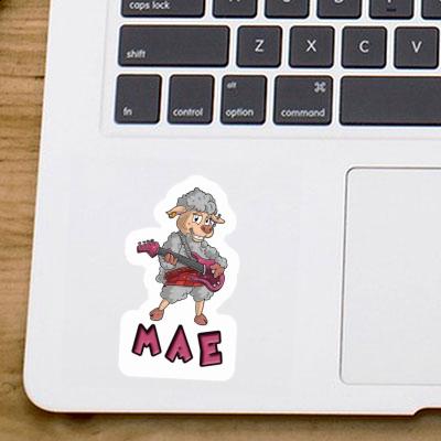 Sticker Mae Rockergirl Notebook Image