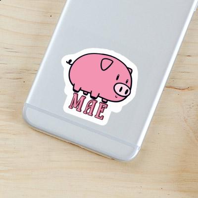 Mae Sticker Pig Notebook Image