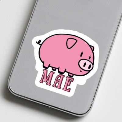 Mae Sticker Pig Notebook Image