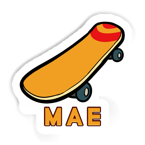 Mae Sticker Skateboard Notebook Image