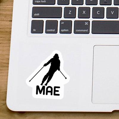 Sticker Mae Skifahrerin Notebook Image