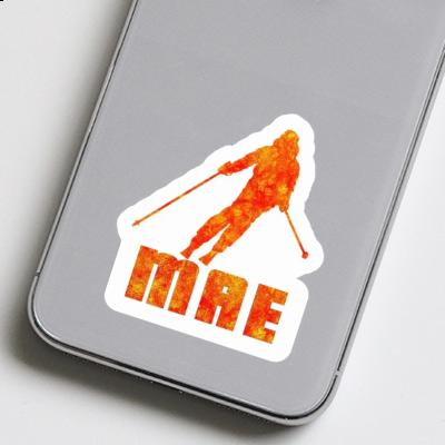 Mae Sticker Skier Notebook Image