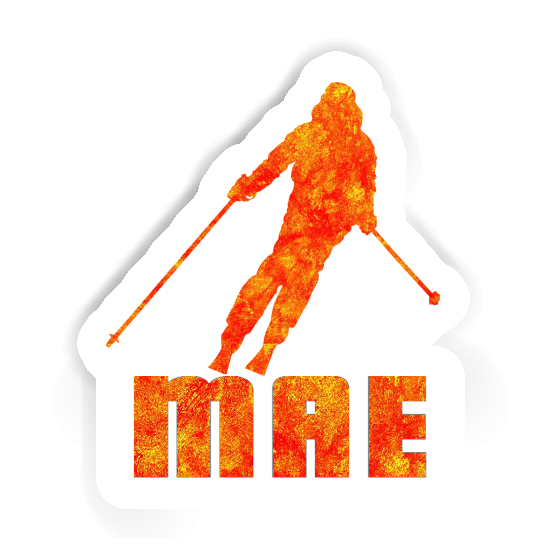 Mae Sticker Skier Notebook Image