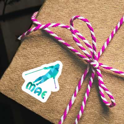 Skifahrerin Aufkleber Mae Gift package Image