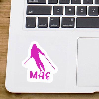 Mae Sticker Skier Image