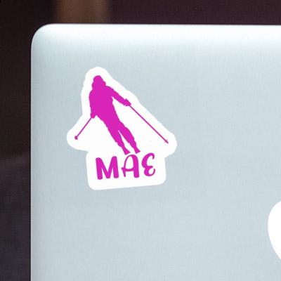 Mae Sticker Skier Image