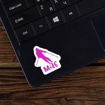 Mae Sticker Skier Laptop Image