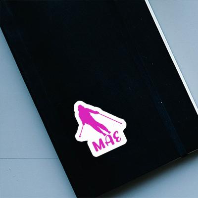 Mae Sticker Skier Notebook Image