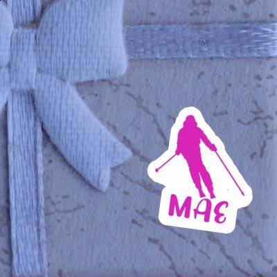 Mae Sticker Skier Notebook Image