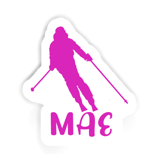 Mae Sticker Skier Notebook Image