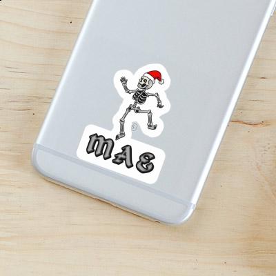 Skeleton Sticker Mae Laptop Image