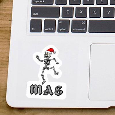 Skeleton Sticker Mae Laptop Image