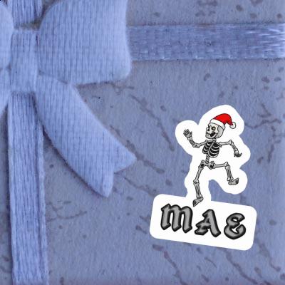 Sticker Mae Weihnachts-Skelett Image