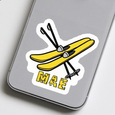 Ski Sticker Mae Laptop Image