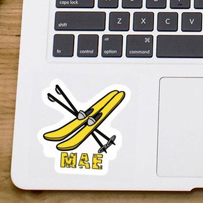 Ski Sticker Mae Notebook Image