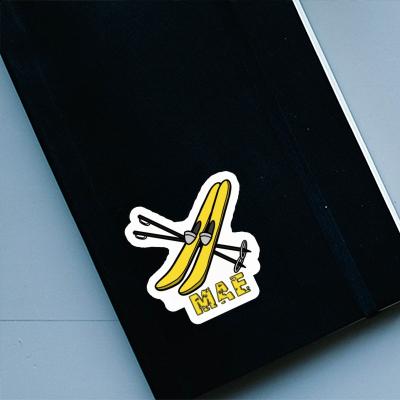 Ski Sticker Mae Laptop Image