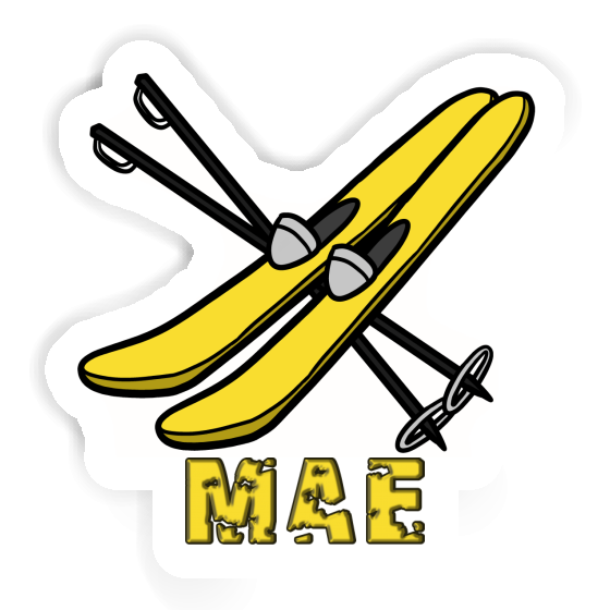 Ski Sticker Mae Notebook Image