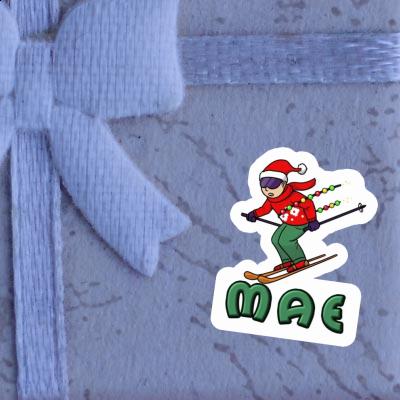 Sticker Mae Weihnachtsskifahrer Gift package Image