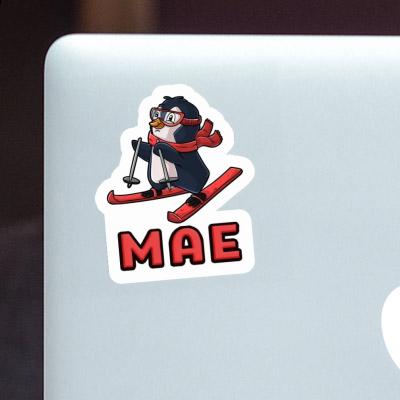 Mae Sticker Skier Notebook Image