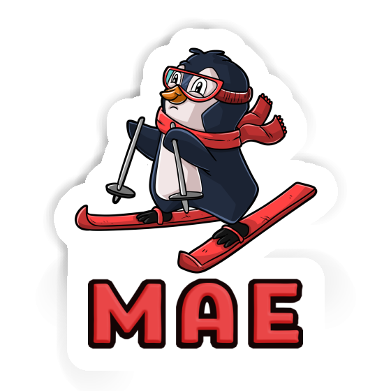 Mae Sticker Skier Notebook Image