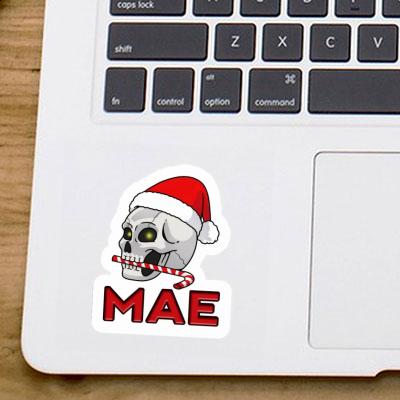 Mae Sticker Christmas Skull Image