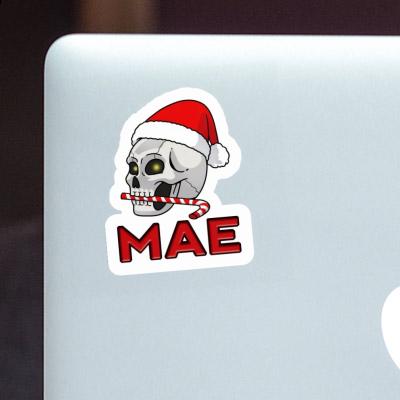 Mae Sticker Christmas Skull Gift package Image