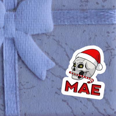 Mae Sticker Christmas Skull Image