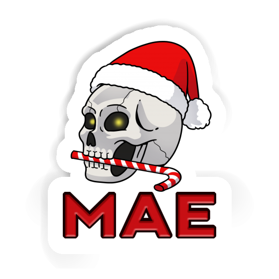 Mae Sticker Christmas Skull Image