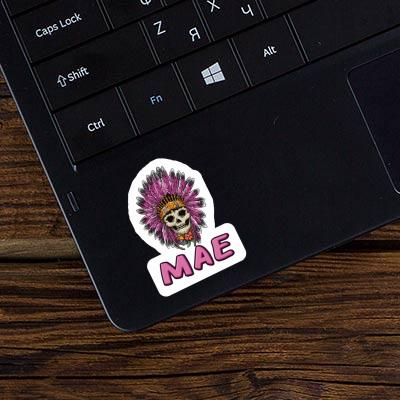 Sticker Mae Ladys Skull Notebook Image