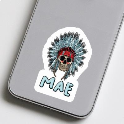 Sticker Mae Indian Skull Image