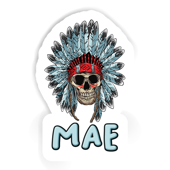 Sticker Mae Indian Skull Gift package Image