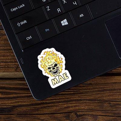 Skull Sticker Mae Laptop Image