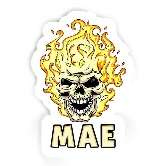 Skull Sticker Mae Notebook Image