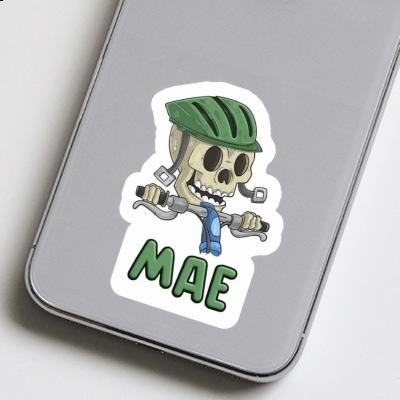 Mae Sticker Bicycle Rider Laptop Image