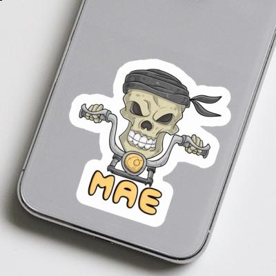 Motorcycle Rider Sticker Mae Notebook Image