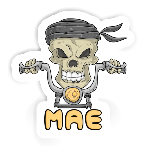 Motorcycle Rider Sticker Mae Laptop Image