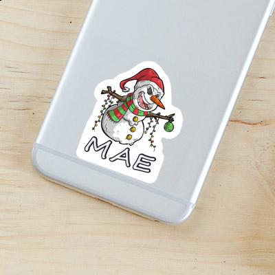 Bonhomme de neige Autocollant Mae Gift package Image