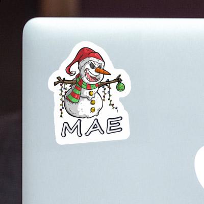 Mae Sticker Bad Snowman Notebook Image