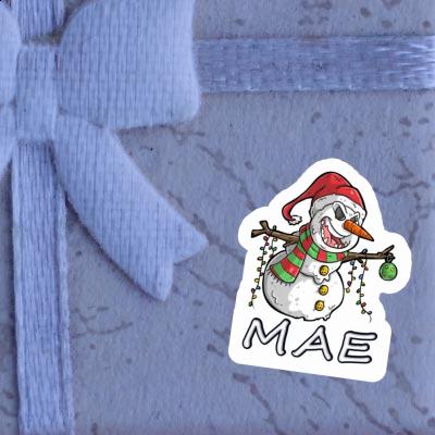 Bonhomme de neige Autocollant Mae Gift package Image