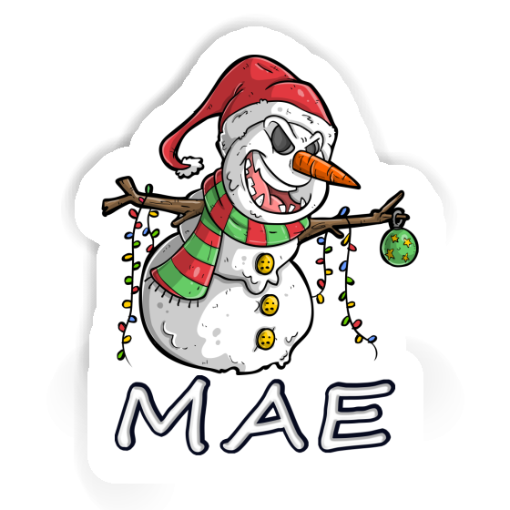 Mae Sticker Bad Snowman Laptop Image