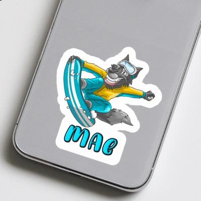 Snowboarder Sticker Mae Gift package Image