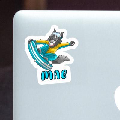 Snowboarder Sticker Mae Image